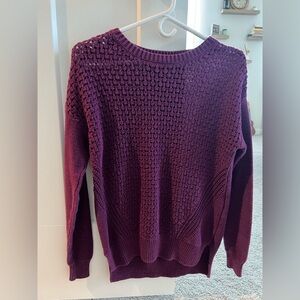 Women's Purple Knit Sweater